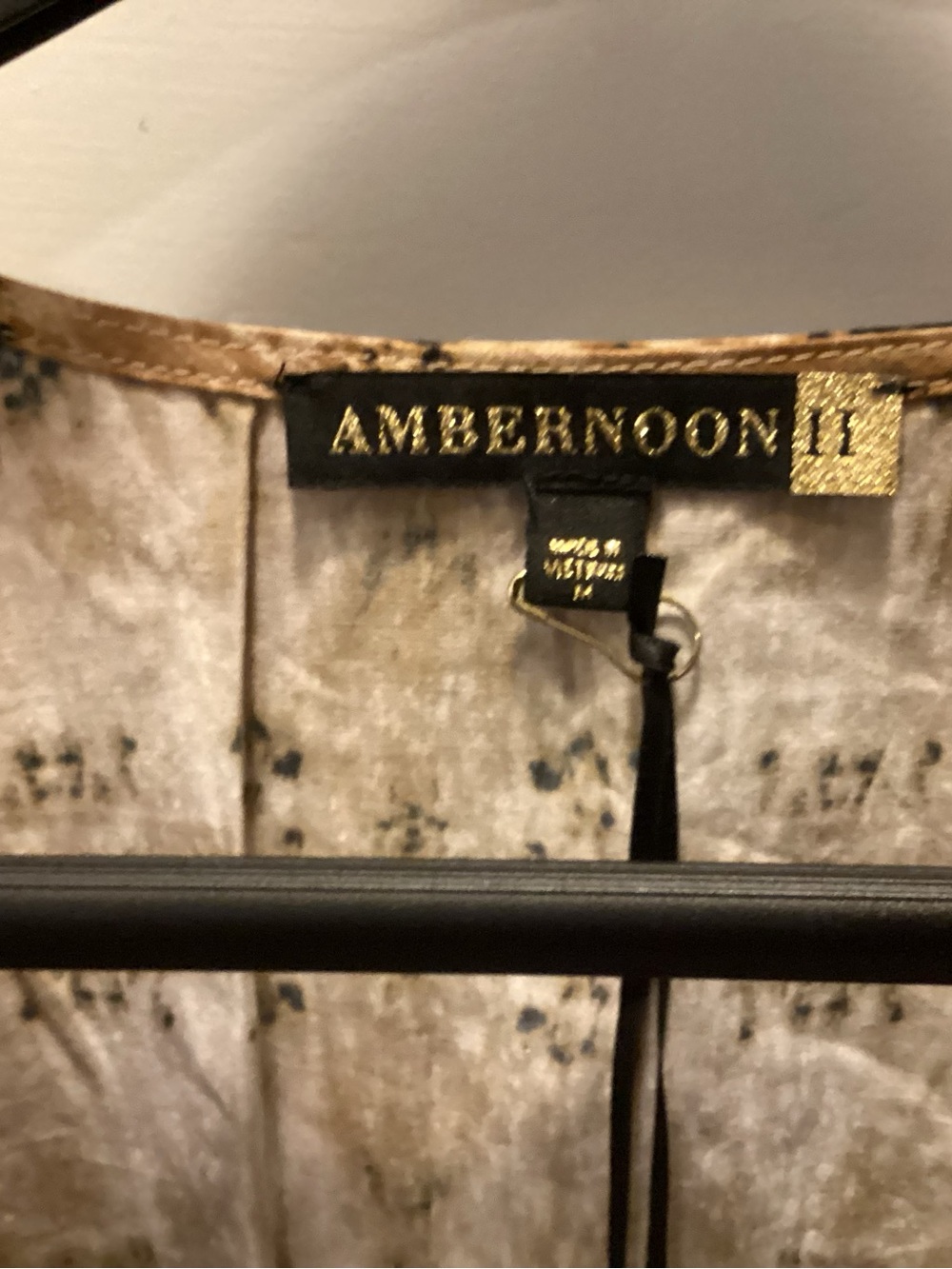 Ambernoon 11 size Med Oversized Kimono like coverup Has UV protection P2P~22 1/2 - Picture 5 of 12